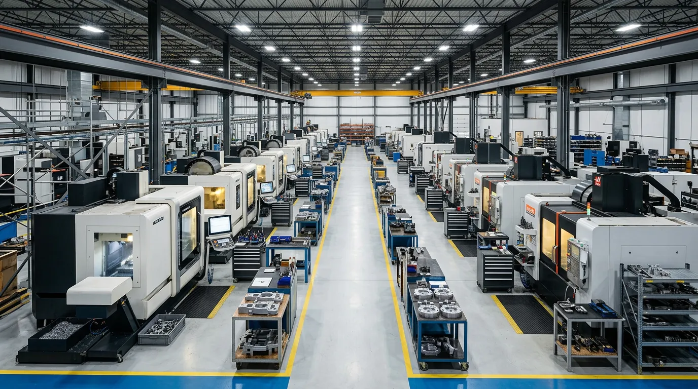 Modern precision manufacturing facility